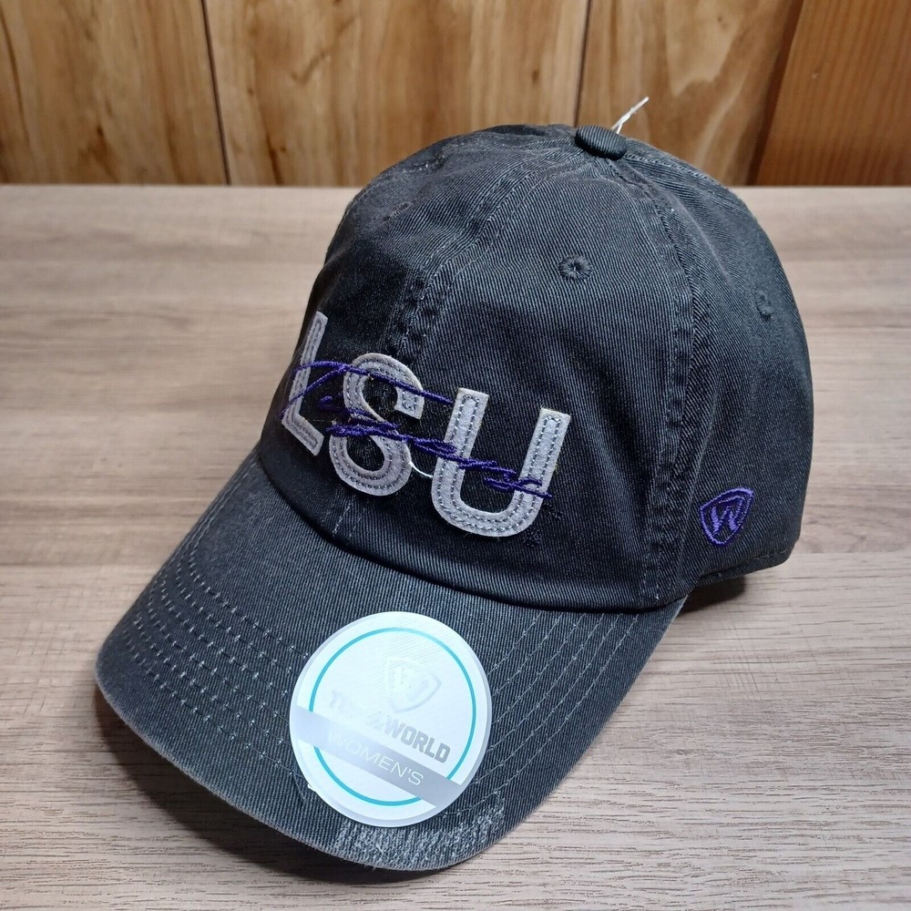 LSU Tigers Hat Women's Gray Baseball Cap Top Of The World One Size